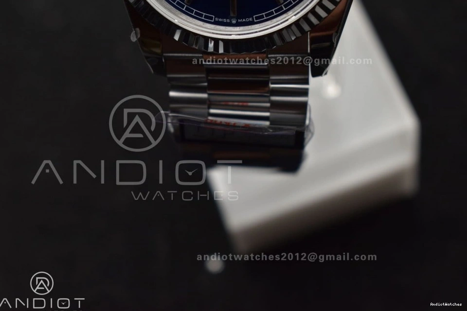 President 672 Edition Steel QF DayDate 36 904L on Blue SS Dial (Gain Packable vr3255 Best V5 Bracelet Weight) 0820